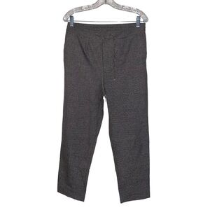 Zara Houndstooth‎ Crop Brown Women Joggers Pants Small Pockets